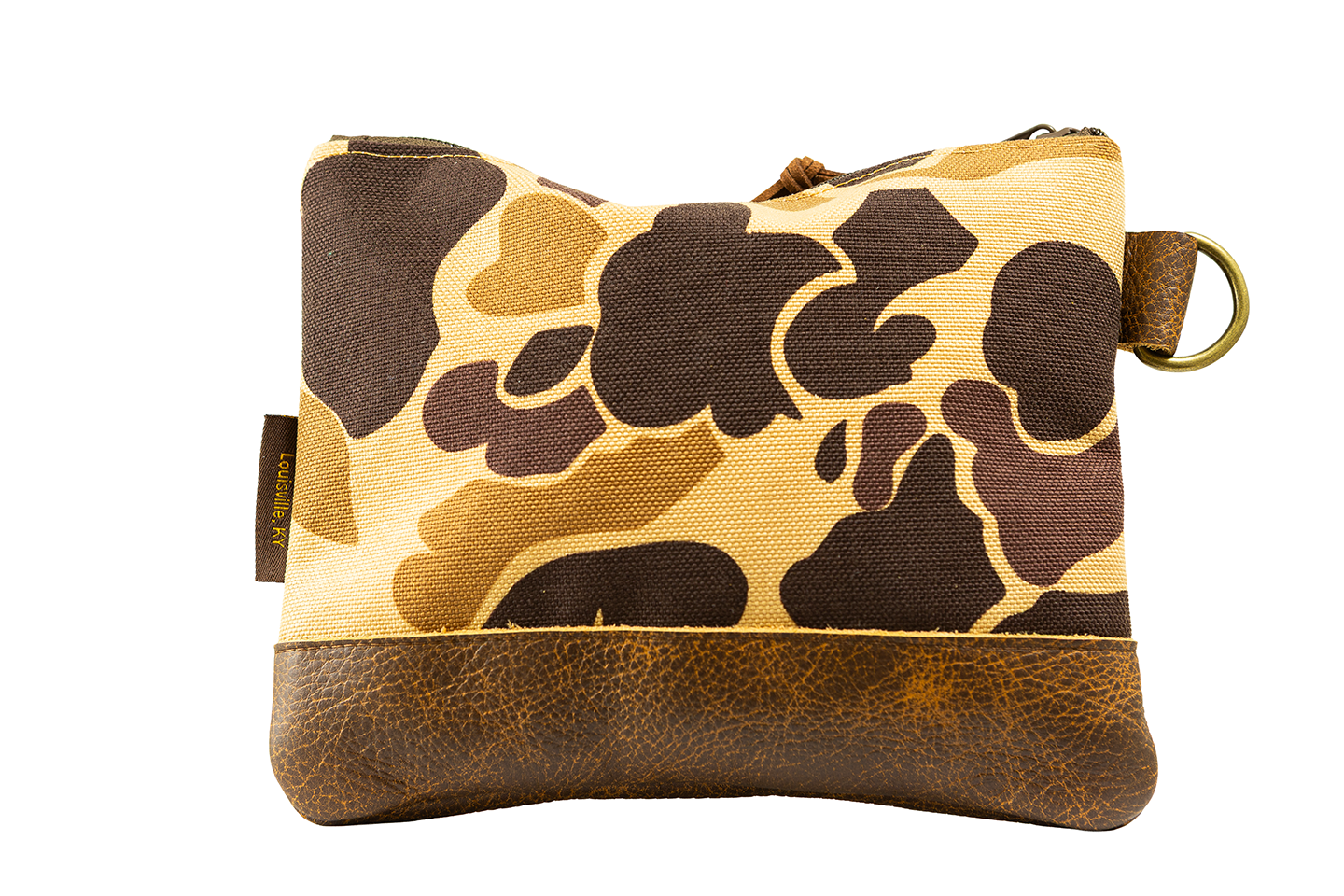 Cordura Canvas Zippered Golf Valuables Field Pouch in Camo