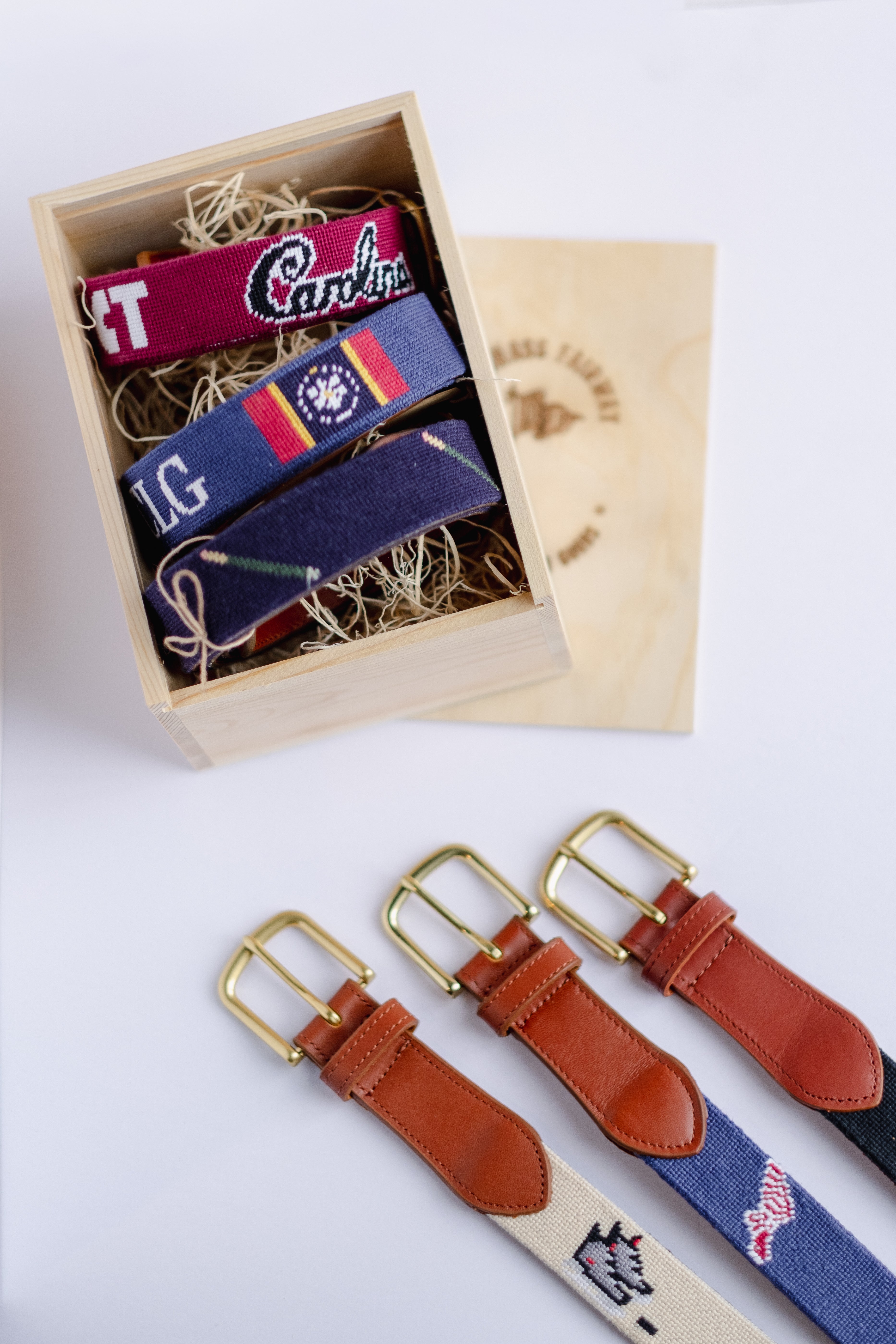 custom logo golf belts