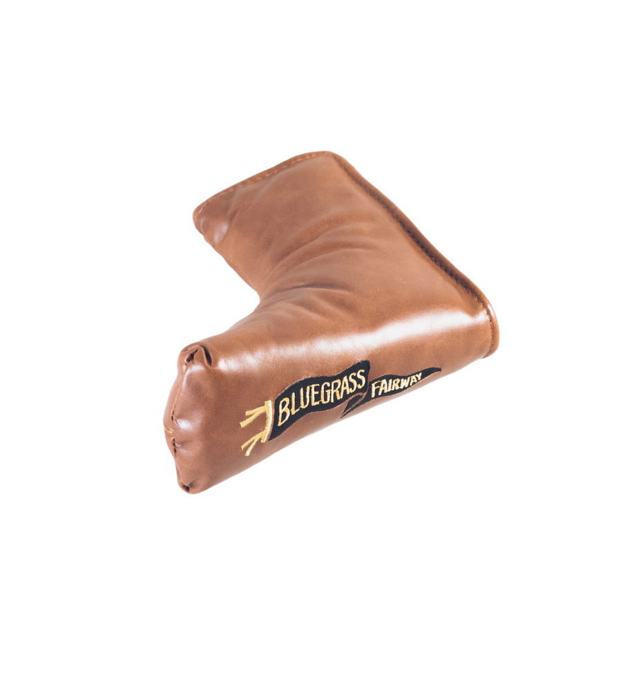 Redan putter cover in Chestnut Leather Pennant Logo
