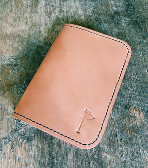 Single Barrel Collection  Minimalist Scorecard Holder in Horween Shell Cordovan Natural