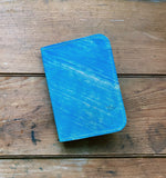 Single Barrel Collection Minimalist Scorecard Holder in  Shell Cordovan Marbled Blue