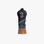 Waxed Canvas golf headcover in Black watch 3 fairway wood