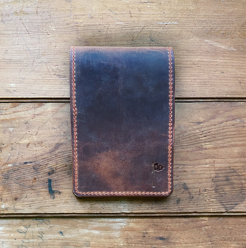 Handmade Leather Yardage Book Cover, Leather Golf Scorecard Holder at  Wholesales Price