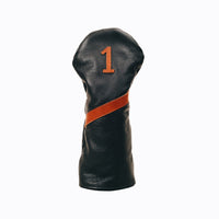 The Field | Napa Black Leather Golf Headcover | Handmade Driver, Fairway & Hybrid Cover
