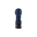 Americana Edition Harris Tweed and  leather golf Headcover in black watch 3 wood