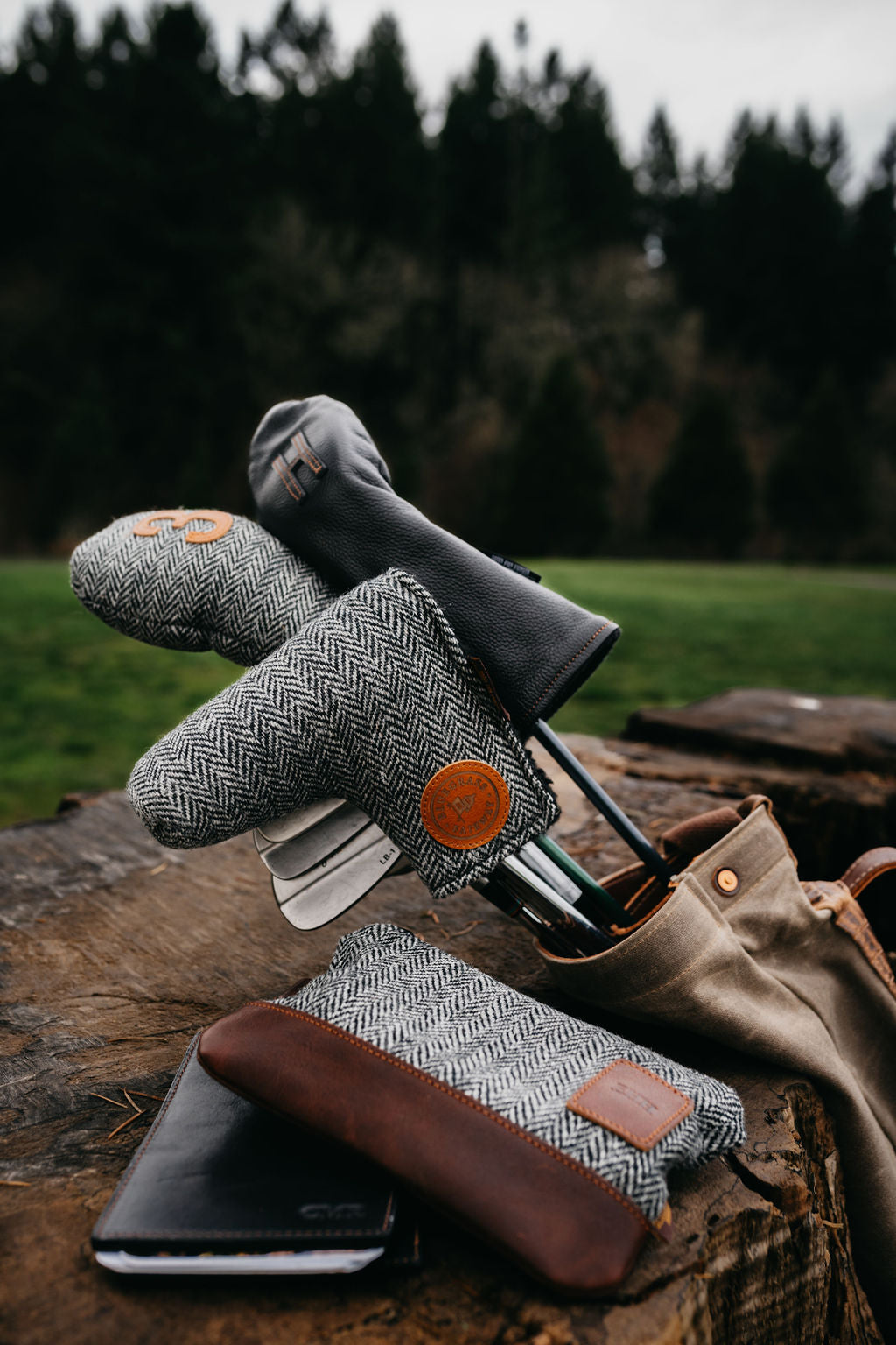 Golf Scorecard Holders, Leather Yardage Books, Headcovers