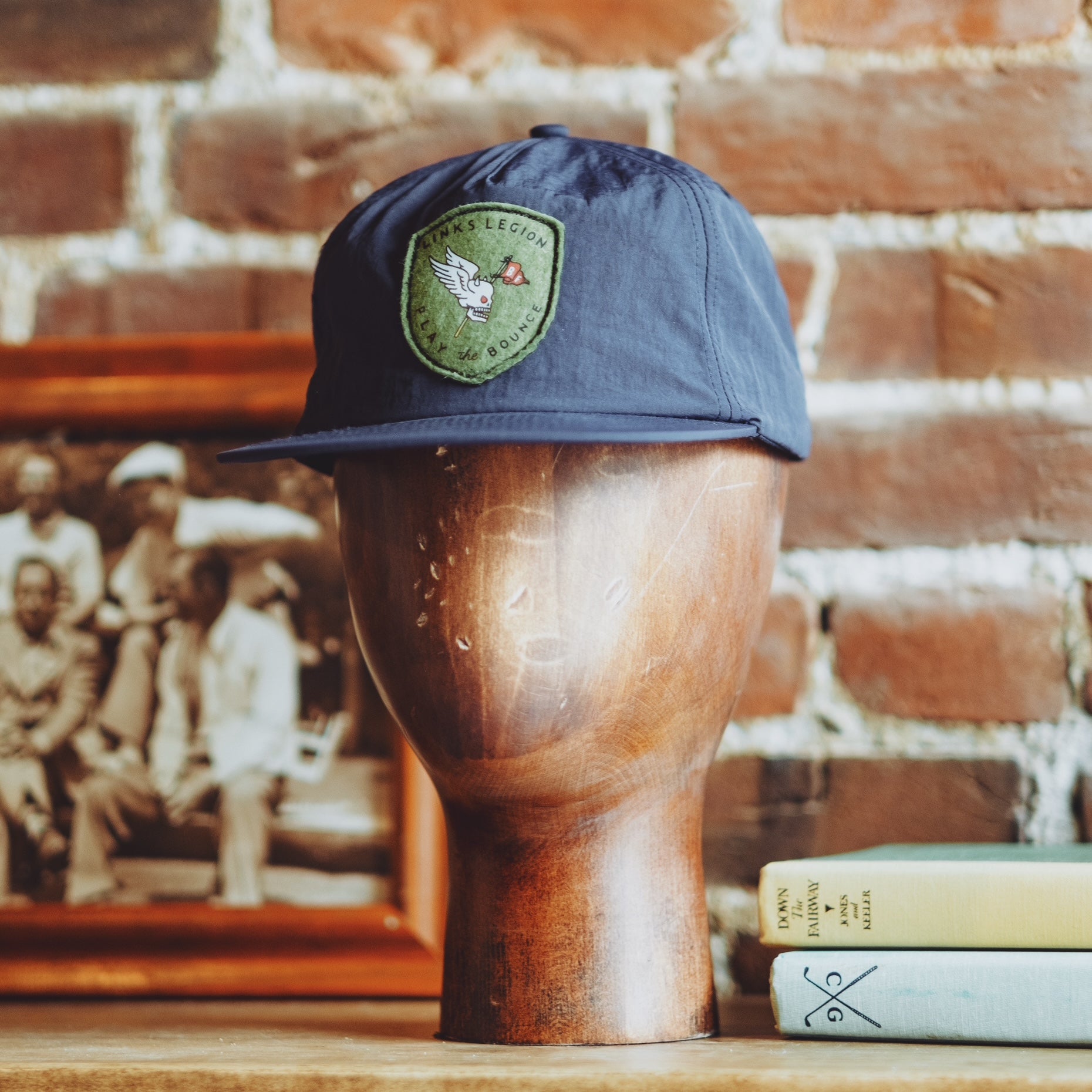 Bluegrass Fairway Navy Nylon Snapback Links Legion Patch
