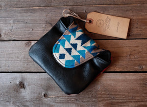 Single Barrel Mallet putter cover in Pendleton Wool / Black Napa Leather