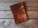 Single Barrel Collection  Yardage Book / Scorecard Holder in Rocado Shell Cordovan Marbled Whiskey