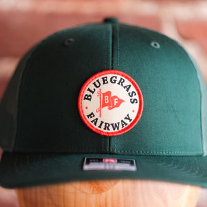 Bluegrass Fairway Hat Green w/ Circle Logo Snapback