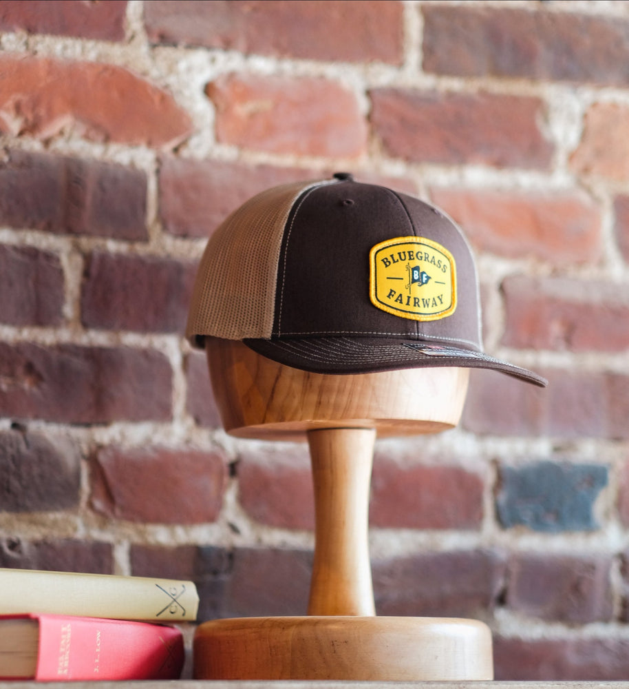 Bluegrass Fairway Snapback Hat in Brown w/ Logo Patch