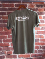 Bluegrass Fairway Flag and Script Logo  / Olive Tee