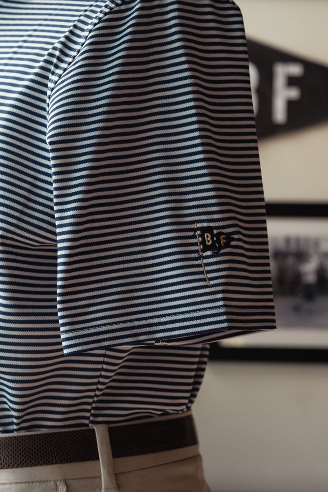 Holderness & Bourne - The Maxwell Shirt - Navy and White Stripe