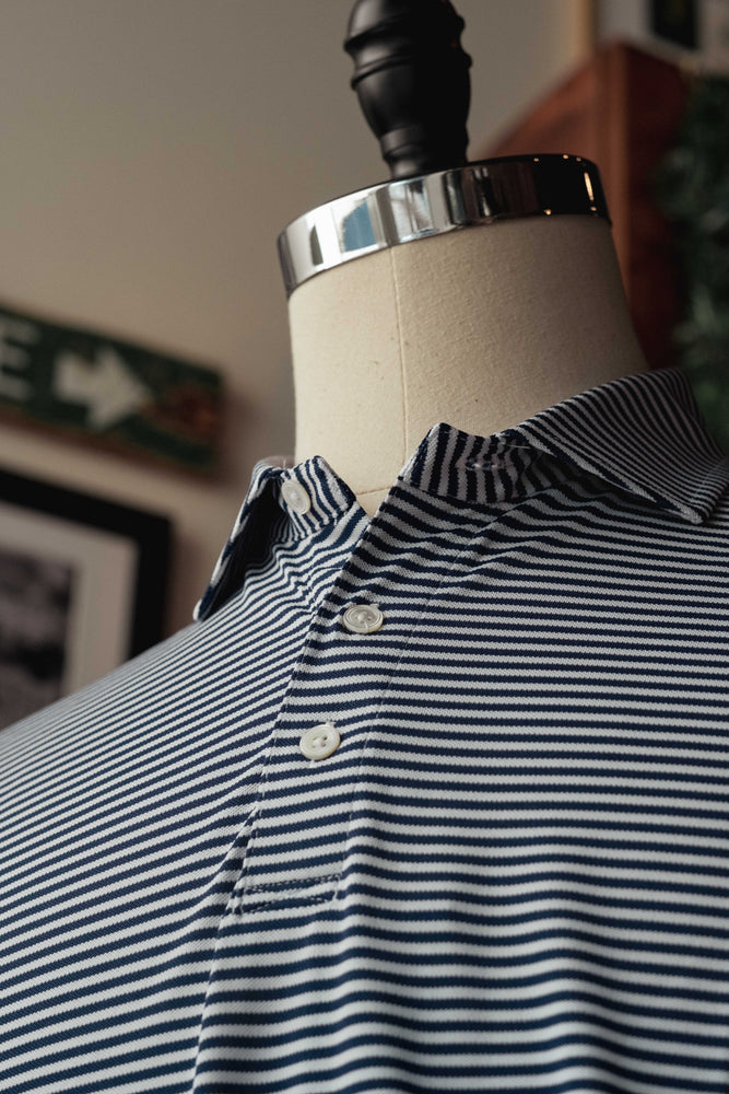 Holderness & Bourne - The Maxwell Shirt - Navy and White Stripe