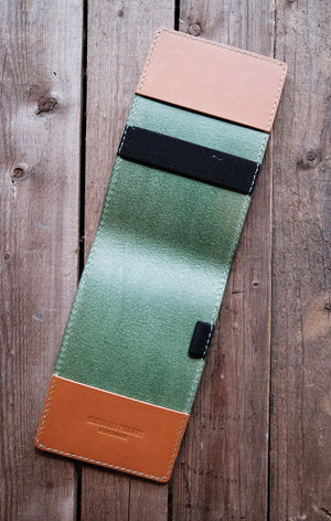 Single Barrel Collection Yardage Book / Scorecard Holder in Buttero Olive
