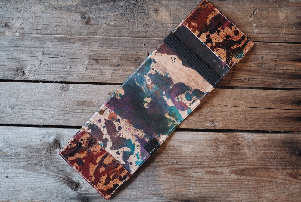 Single Barrel Collection  Yardage Book / Scorecard Holder in Corium Shell Cordovan Art