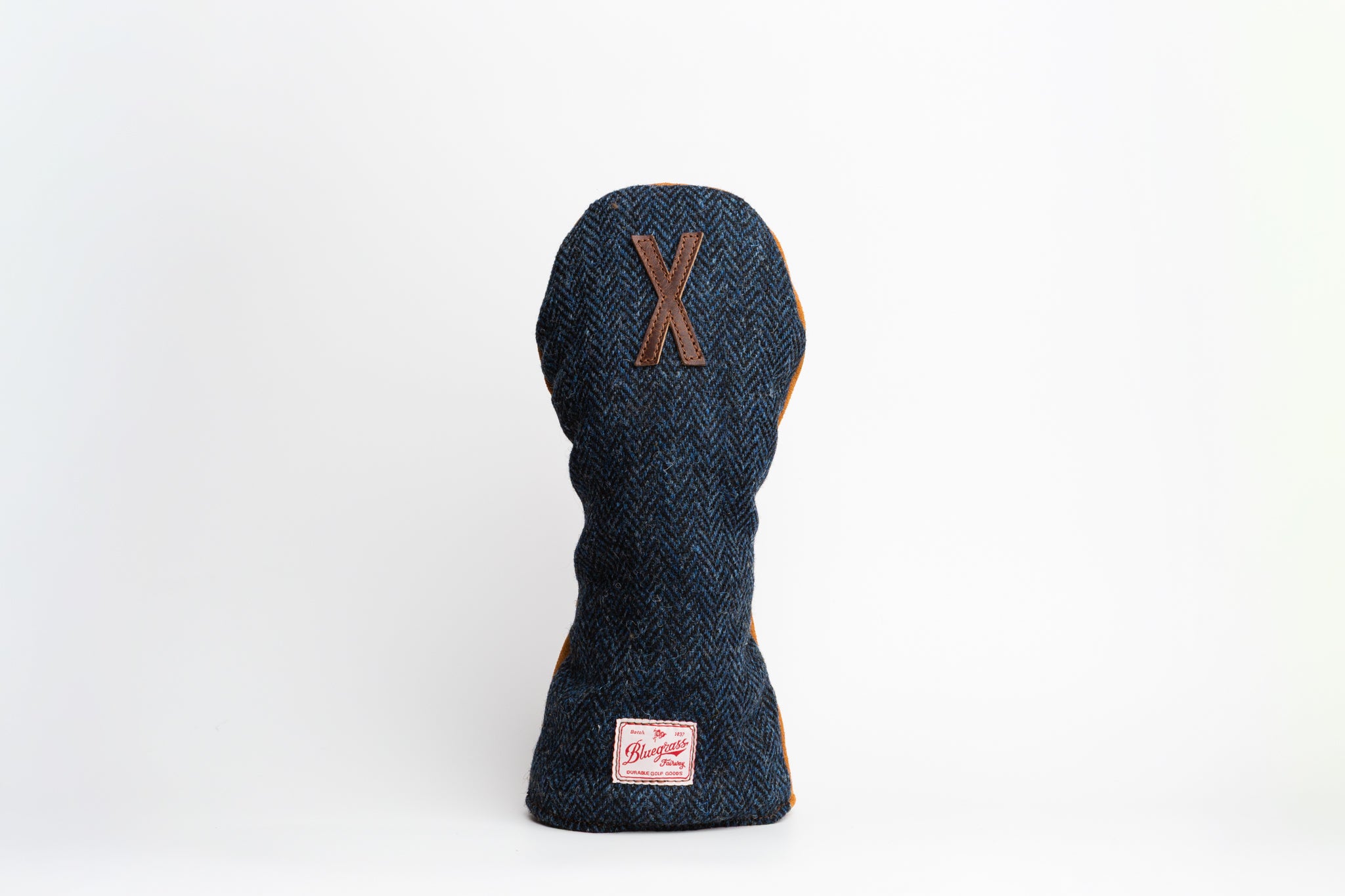 The Harris | Navy Herringbone Harris Tweed Golf Headcover