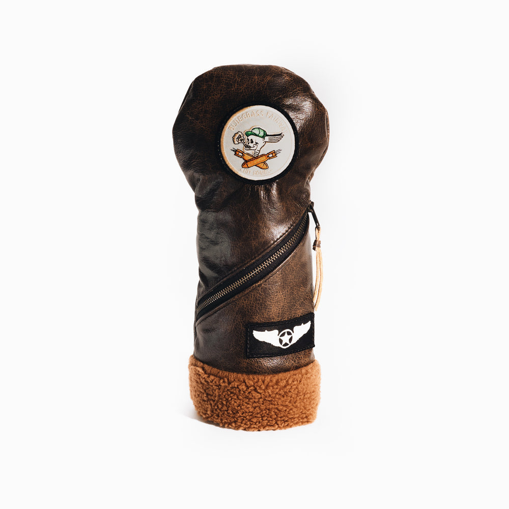 Bomber Jacket Leather Driver Headcover