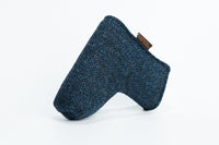 The Redan - Blade Putter Cover | Harris Tweed Navy Herringbon