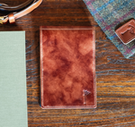 Single Barrel Collection  Yardage Book / Scorecard Holder in Shell Cordovan Marbled Sienna