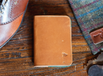 Single Barrel Collection Minimalist Scorecard Holder in Horween Natural / Shell Cordovan