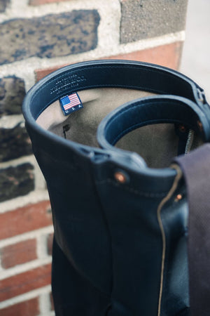 Steurer & Co X Bluegrass Fairway Golf Bag in Horween Leather / Harris Tweed