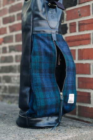 Steurer & Co X Bluegrass Fairway Golf Bag in Horween Leather / Harris Tweed