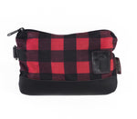 Waxed Canvas Zippered Golf Valuables Field Pouch in Buffalo Check