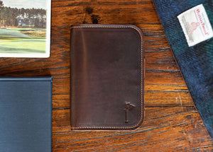Single Barrel Collection Crenshaw Scorecard Holder in Horween Chromexel / Horween Shell Cordovan