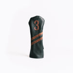 Americana Edition leather golf Headcover in Black/Chestnut Driver