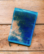 Single Barrel Collection  Yardage Book / Scorecard Holder in Shell Cordovan Marbled Blue