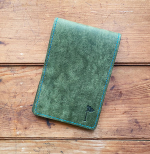 Single Barrel Collection  Golf Scorecard Holder / Yardage book cover in Pueblo Olive