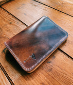Single Barrel Collection Crenshaw Scorecard Holder in Horween Shell Cordovan Marbled #8