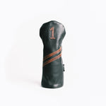 Americana Edition leather golf Headcover in Black/Chestnut Driver