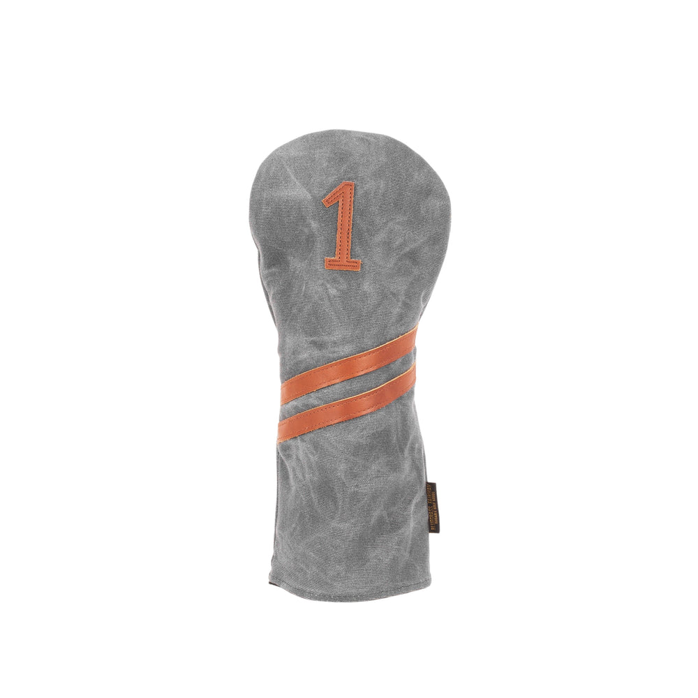 
            
                Load image into Gallery viewer, Invitational Edition Waxed Canvas golf Headcover in Charcoal Driver
            
        