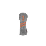 Invitational Edition Waxed Canvas golf Headcover in Charcoal 3 fairway wood