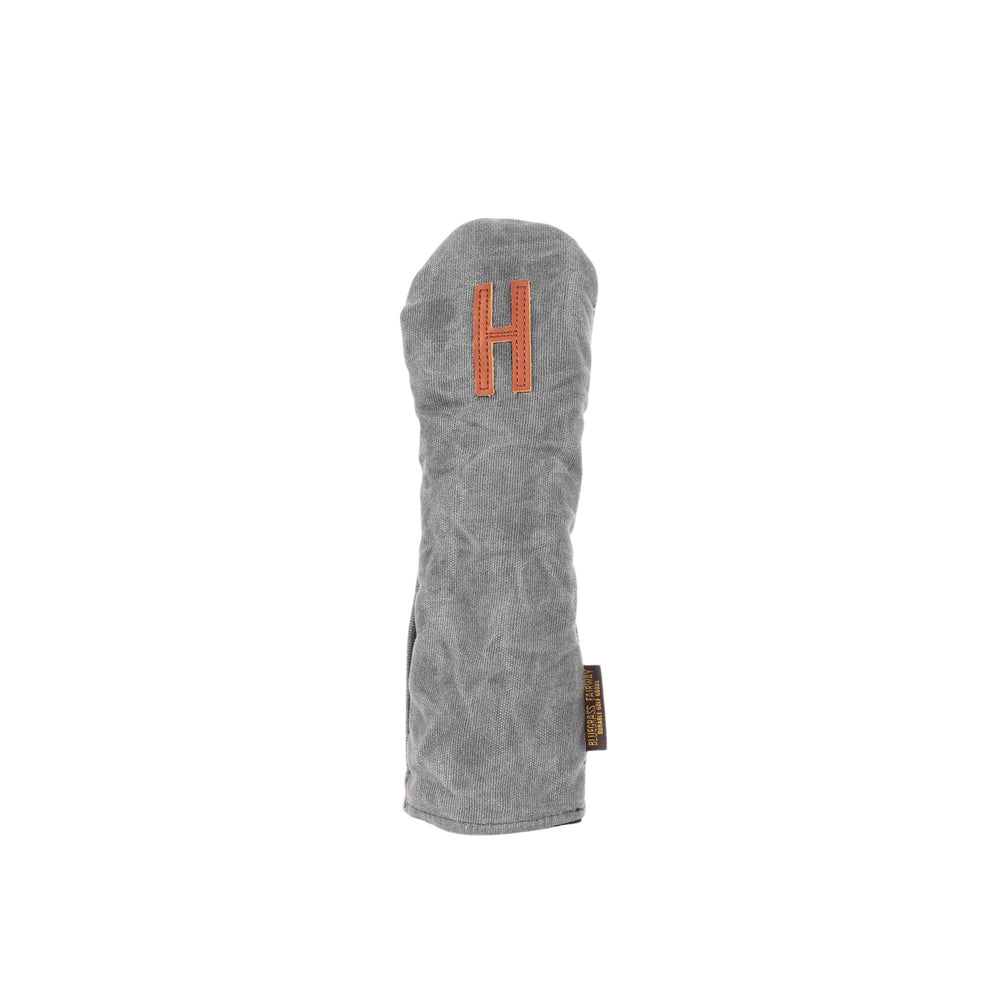 Invitational Edition Waxed Canvas golf Headcover in Charcoal Hybrid